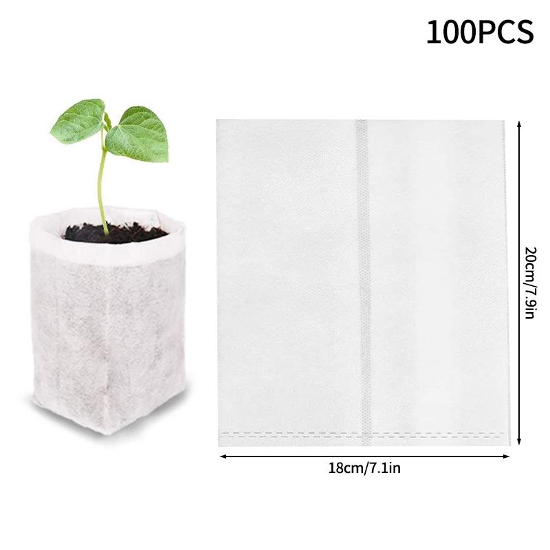 100pcs Nursery Bag Plant Seeding Grow Bags Degradable Garden Indoor Planting Bags Greenhouse Flower Pots Bags
100pcs Nursery Bag Plant Seeding Grow Bags Degradable Garden Indoor Planting Bags Greenhouse Flower Pots Bags
