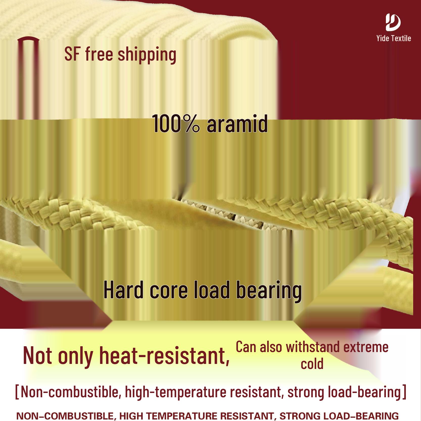 High-Temperature Resistant Aramid Rope: Wear & Cut Resistant - Ideal for Motor Lacing, Fish Hook Binding, Climbing - Free Sample Available 6mm 10m
High-Temperature Resistant Aramid Rope: Wear & Cut Resistant - Ideal for Motor Lacing, Fish Hook Binding, Climbing - Free Sample Available 6mm 10m