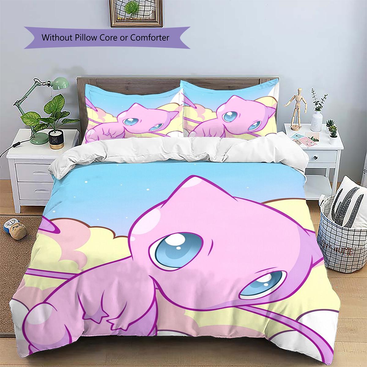 Mew Cartoon Duvet Cover & Pillowcases, Pokemon Fan Bedroom Bedding, Great Gift.chl 135x200cm
Mew Cartoon Duvet Cover & Pillowcases, Pokemon Fan Bedroom Bedding, Great Gift.chl 135x200cm