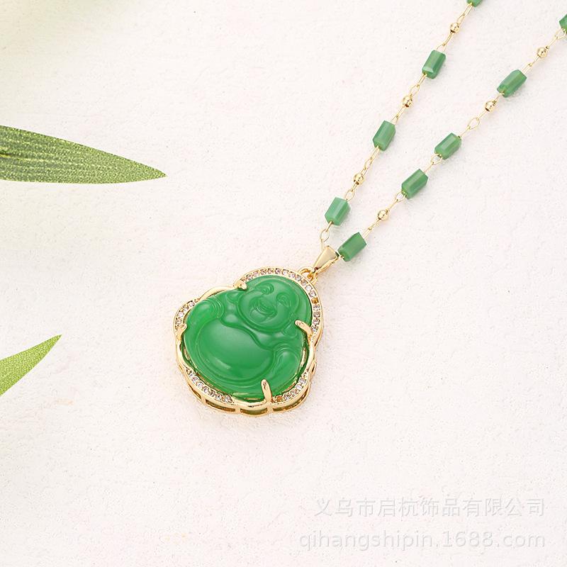 Maitreya Buddha Necklace Retro Ethnic Style Hip Hop Atmosphere Men S And Women S Accessories
Maitreya Buddha Necklace Retro Ethnic Style Hip Hop Atmosphere Men S And Women S Accessories