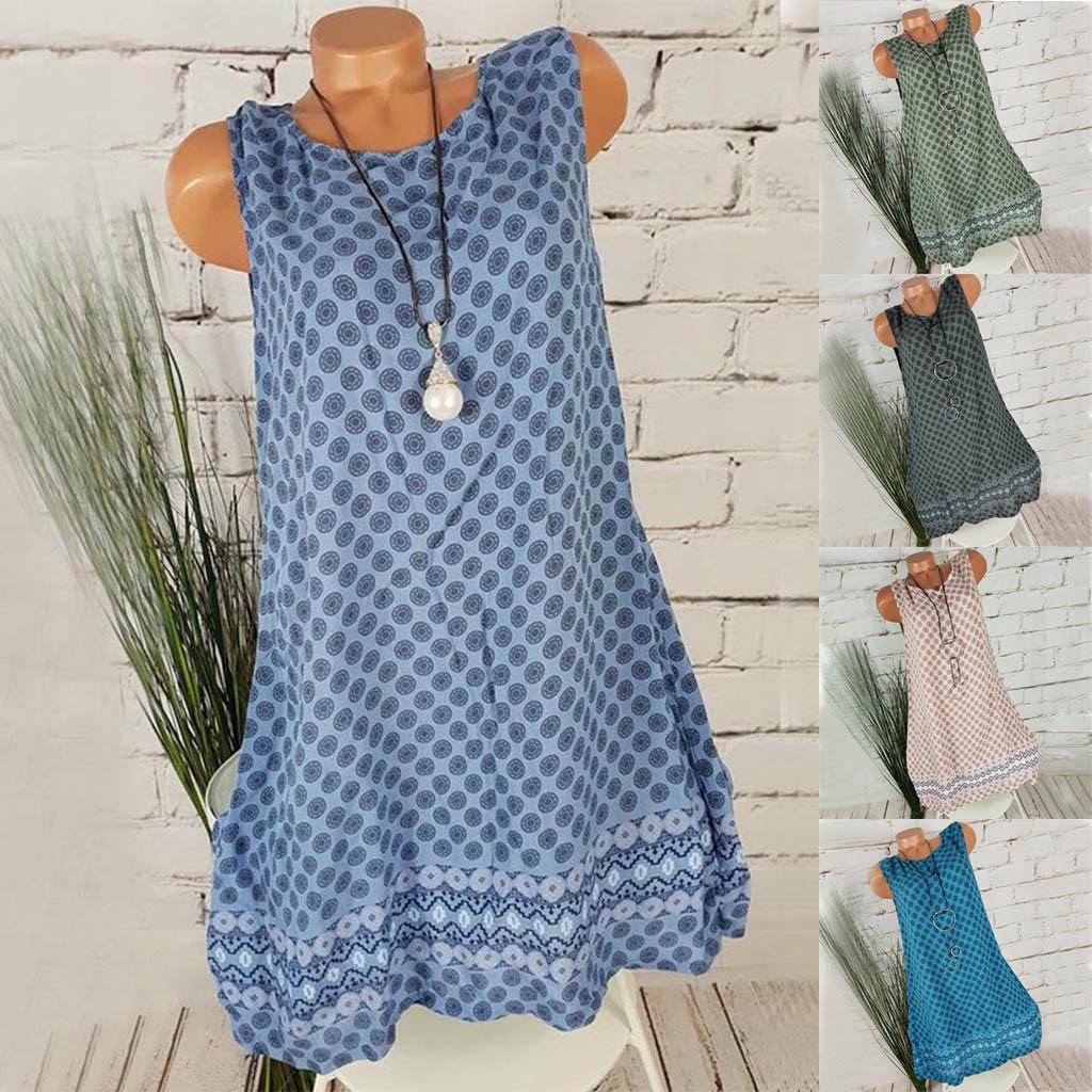 Женская сексуальная мода Dot Print Сексуальный круглый вырез Платье без рукавов
Женская сексуальная мода Dot Print Сексуальный круглый вырез Платье без рукавов