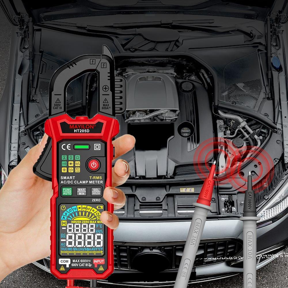 HT205A/HT205D Car Battery Tester Digital Clamp Meter 1000A 1000V Multimeter AC DC True RMS Capacitance Digital Clamp Tester
HT205A/HT205D Car Battery Tester Digital Clamp Meter 1000A 1000V Multimeter AC DC True RMS Capacitance Digital Clamp Tester