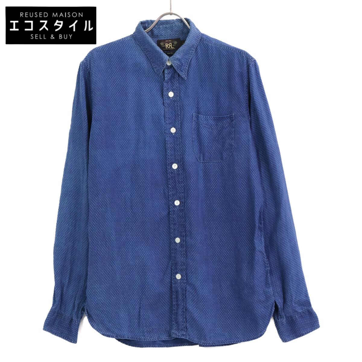 RRL Indigo dot cotton long-sleeved shirt tops M Blue DotUsed
RRL Indigo dot cotton long-sleeved shirt tops M Blue DotUsed