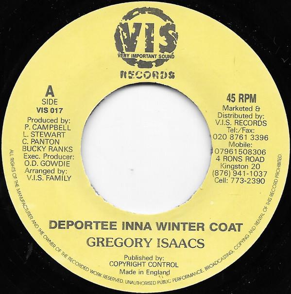 7-дюймовая пластинка GREGORY ISAACS / JAZZWAD - Deportee Inna Winter Coat / Gremlin VIS017 Очень важно UK Регги, Ска и Даб Б/У
7-дюймовая пластинка GREGORY ISAACS / JAZZWAD - Deportee Inna Winter Coat / Gremlin VIS017 Очень важно UK Регги, Ска и Даб Б/У
