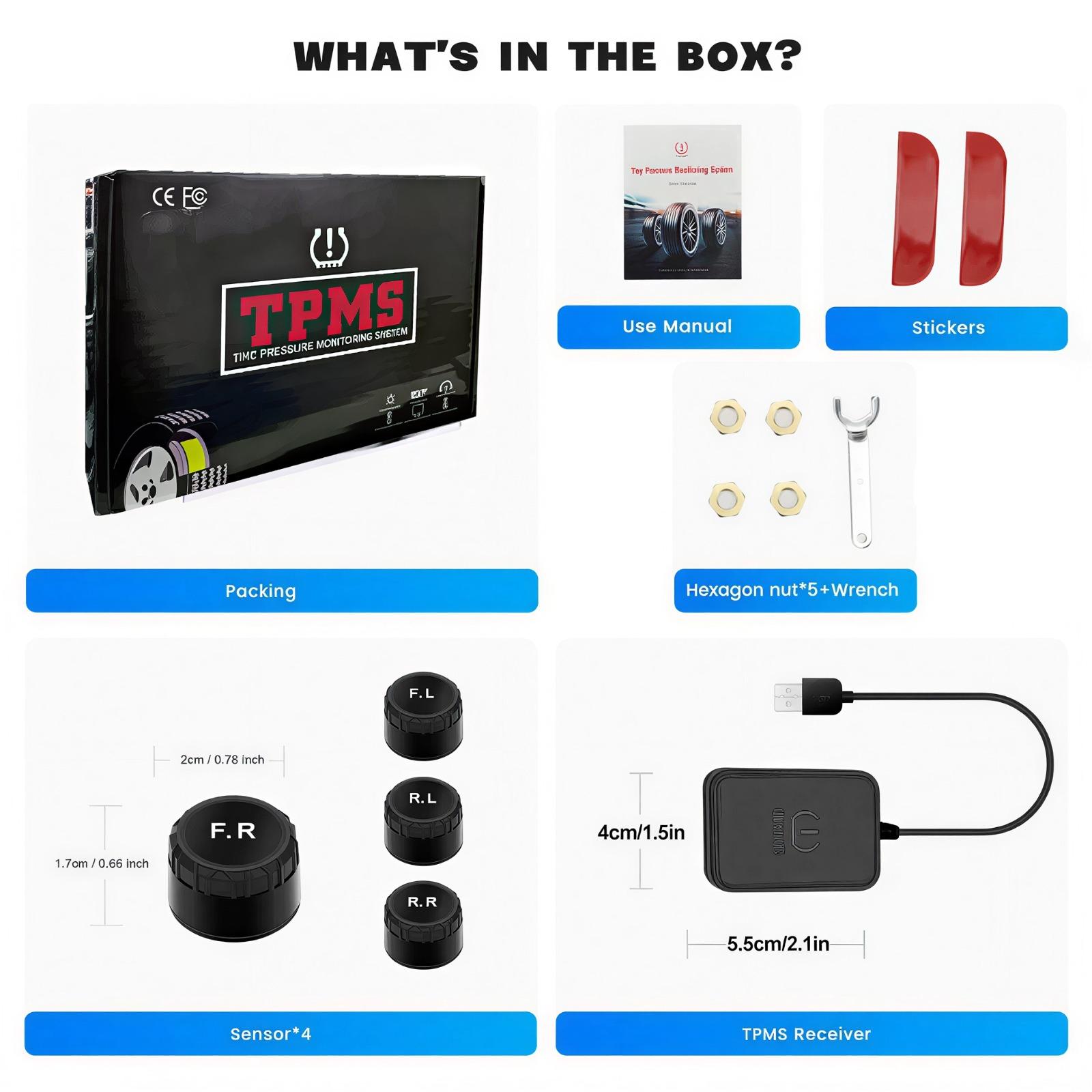 USB Android TPMS із датчиками Сигналізація контролю тиску в шинах Обмін Бездротова передача Система контролю тиску в шинах Without U disk
USB Android TPMS із датчиками Сигналізація контролю тиску в шинах Обмін Бездротова передача Система контролю тиску в шинах Without U disk