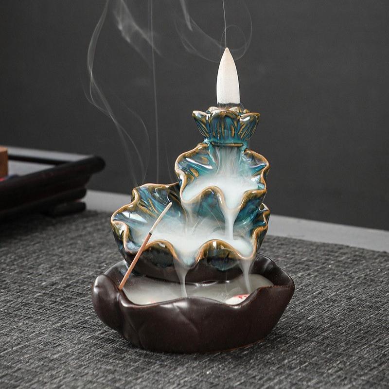 Double Fish Flowing Back Incense Burner Innovative Home Decor Waterfall Incense Ceramic Furnace Craft Lotus Incense Burner
Double Fish Flowing Back Incense Burner Innovative Home Decor Waterfall Incense Ceramic Furnace Craft Lotus Incense Burner
