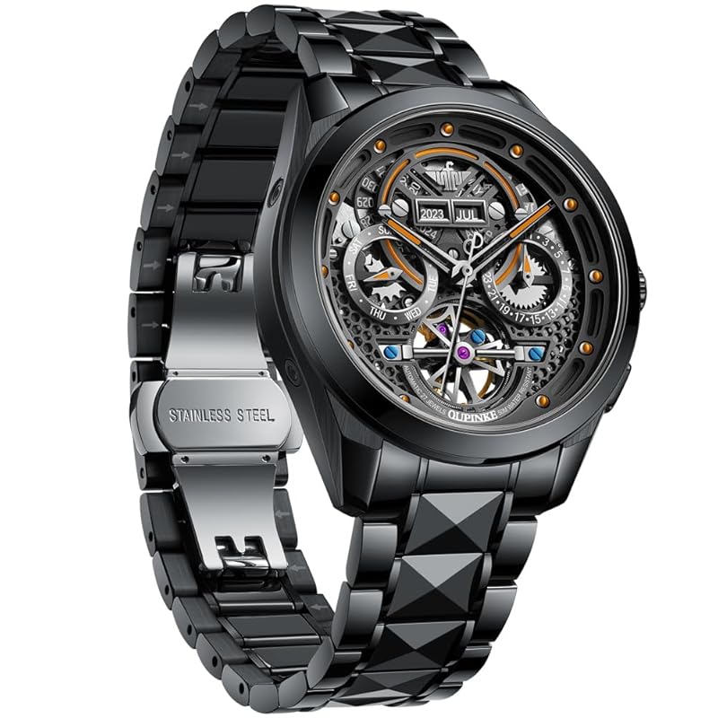 watch men s luxury mechanical skeleton automatic winding Hand-wound tungsten steel for men Fashionable 50M waterproof sapphire glass tungsten band
watch men s luxury mechanical skeleton automatic winding Hand-wound tungsten steel for men Fashionable 50M waterproof sapphire glass tungsten band