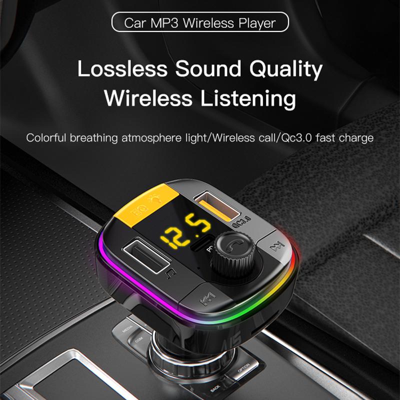 YESIDO Y45 Bluetooth-compatible 5.0 Wireless FM Transmitter PD+QC 3.0 Dual USB Car Charger with Colorful Light As Shown A
YESIDO Y45 Bluetooth-compatible 5.0 Wireless FM Transmitter PD+QC 3.0 Dual USB Car Charger with Colorful Light As Shown A