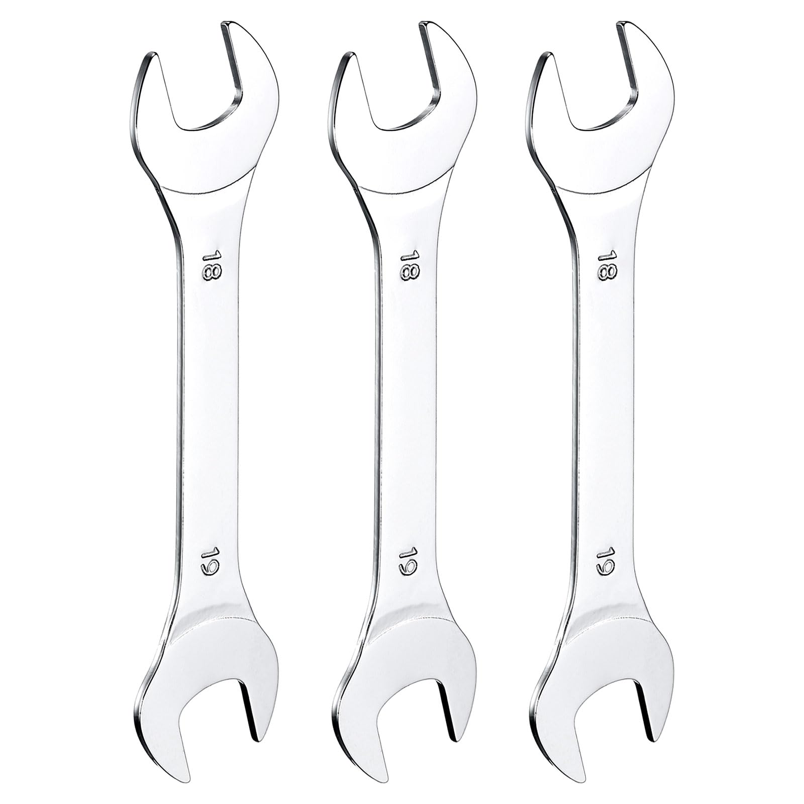 uxcell 18x19mm Metric Super Sleek Small Flat Head Mirror Polished Open End Spanner Set of 3 for Automotive Repair and Furniture Assembly Wrench,
uxcell 18x19mm Metric Super Sleek Small Flat Head Mirror Polished Open End Spanner Set of 3 for Automotive Repair and Furniture Assembly Wrench,