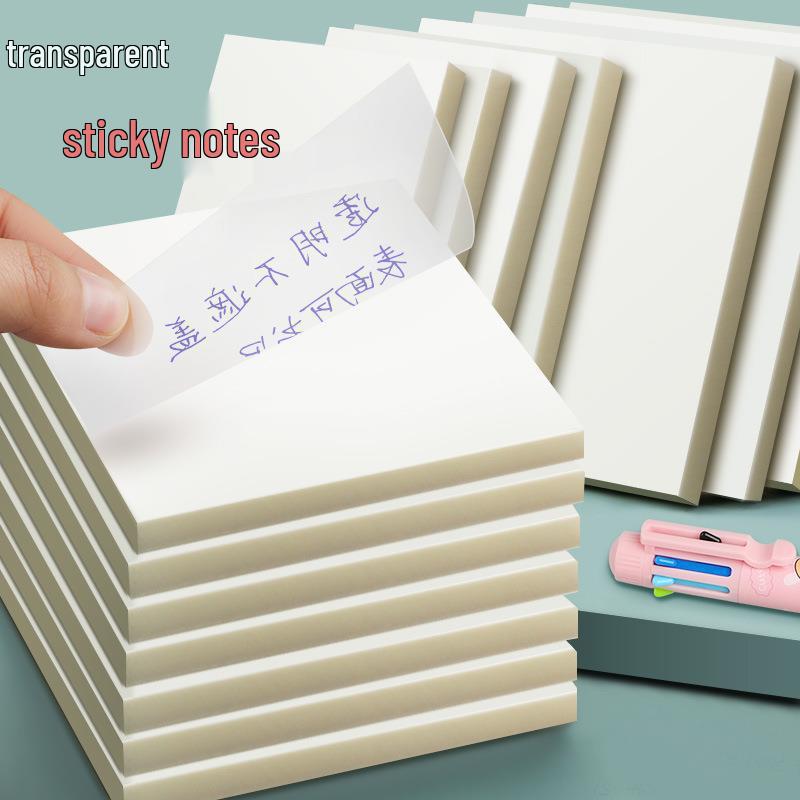 Colorful Transparent Sticky Notes with Writable Adhesive Tabs, High-Value PET Memo Pads
Colorful Transparent Sticky Notes with Writable Adhesive Tabs, High-Value PET Memo Pads