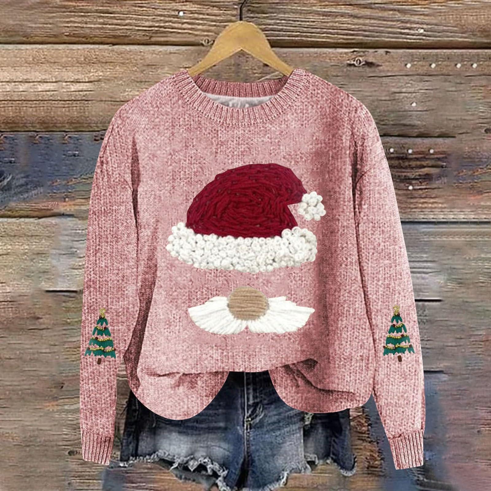 Женская мода повседневный длинный рукав рождественский принтованный воротник шерстяной трикотажный пуловер топ L розовый
Женская мода повседневный длинный рукав рождественский принтованный воротник шерстяной трикотажный пуловер топ L розовый