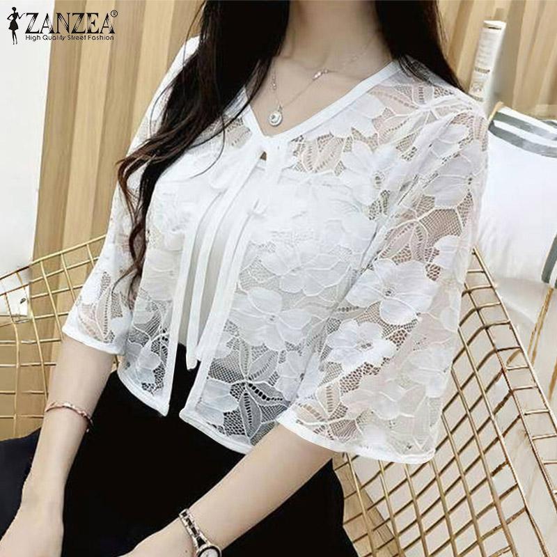 ZANZEA Womens Casual 3/4 Sleeve See-through Lace Cover Up Blouse 4XL рожевий
ZANZEA Womens Casual 3/4 Sleeve See-through Lace Cover Up Blouse 4XL рожевий