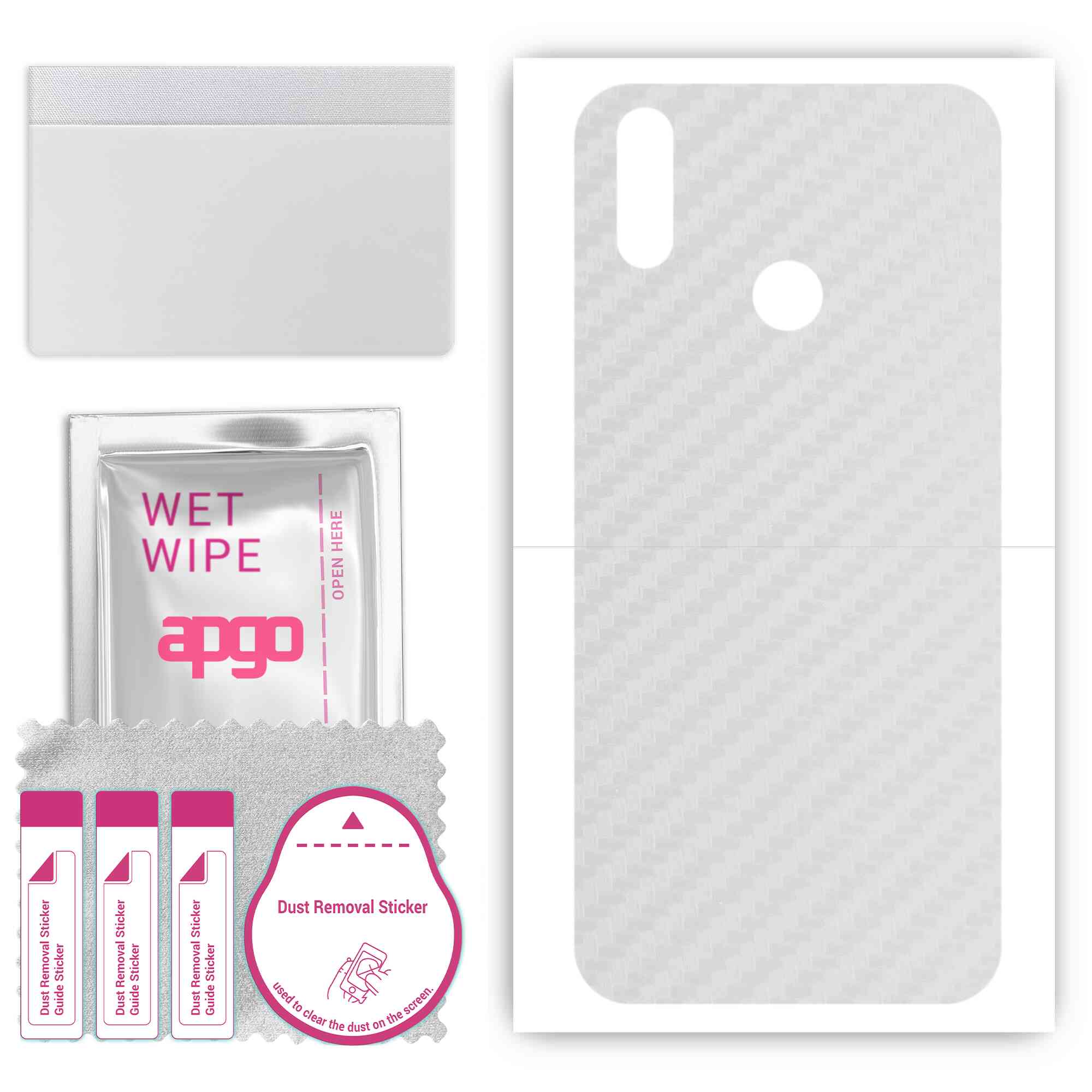 apgo Protective Skin Sticker for the back compatible with Realme 3, Wrap Film, Foil, Vinyl - Pattern Transparent Carbon
apgo Protective Skin Sticker for the back compatible with Realme 3, Wrap Film, Foil, Vinyl - Pattern Transparent Carbon