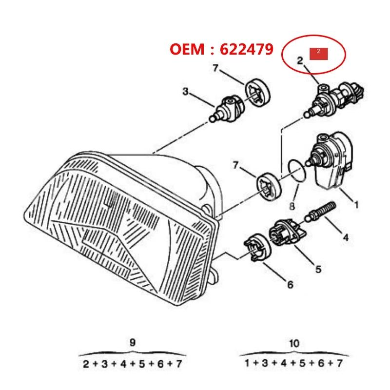 For Citroen ZX (N2) Jumpy Peugeot 106 OE622479 9608 Expert Platform Van headlamp range adjustment unit,Head light regulator
For Citroen ZX (N2) Jumpy Peugeot 106 OE622479 9608 Expert Platform Van headlamp range adjustment unit,Head light regulator
