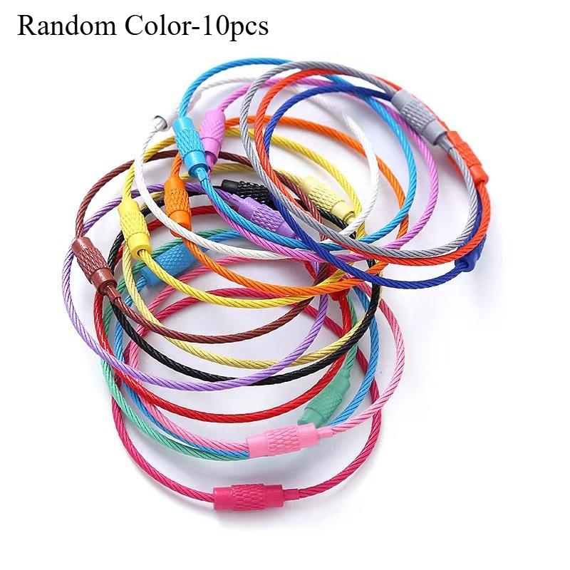 10pcs/20pcs Colorful Stainless Steel Wire Luggage Tag Clip DIY Keychain Key Ring Durable and Easy To Install Travel Everyday Use
10pcs/20pcs Colorful Stainless Steel Wire Luggage Tag Clip DIY Keychain Key Ring Durable and Easy To Install Travel Everyday Use