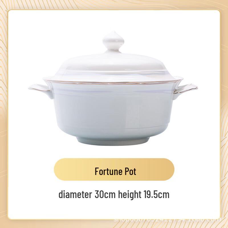 Jingdezhen Bone China Fortune Pot
Jingdezhen Bone China Fortune Pot