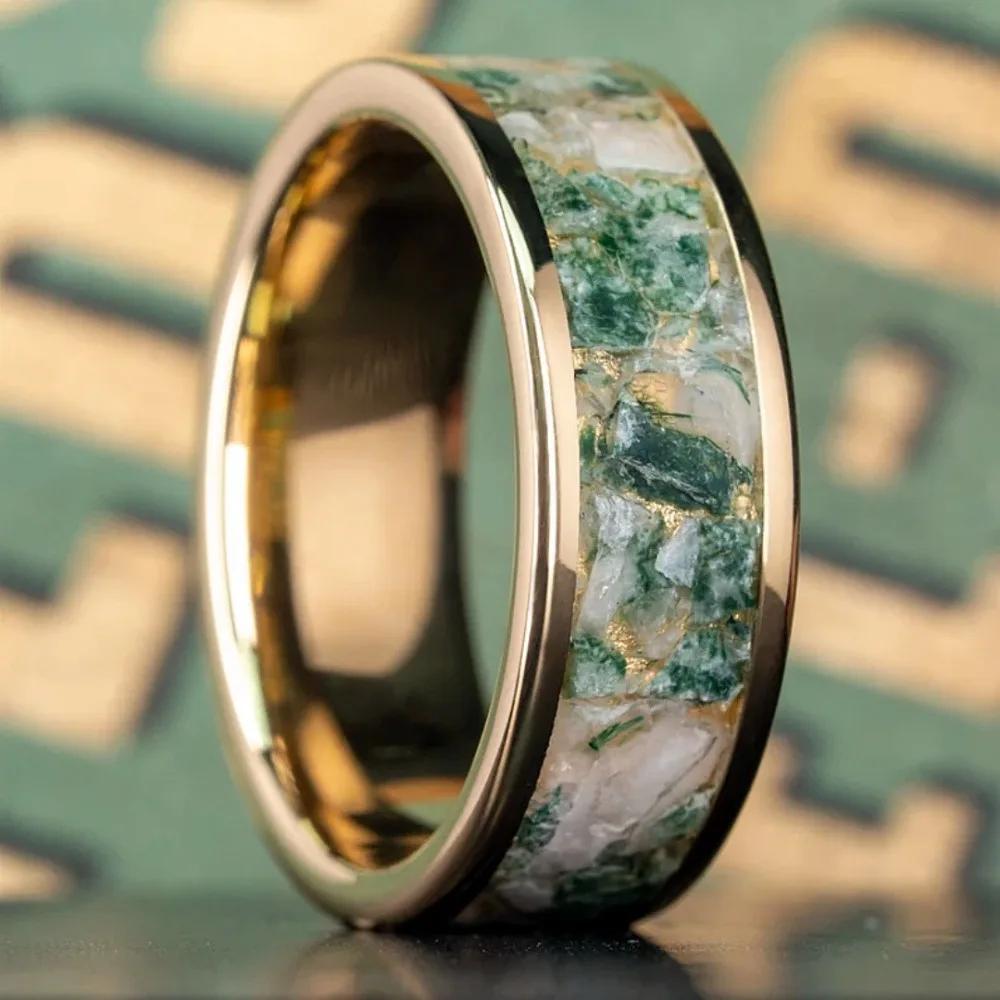 Fashion 8mm White Stone Inlay Rings Gold Color Men Stainless Steel Rings Men Women Wedding Engagement Band Jewelry Gift 6
Fashion 8mm White Stone Inlay Rings Gold Color Men Stainless Steel Rings Men Women Wedding Engagement Band Jewelry Gift 6