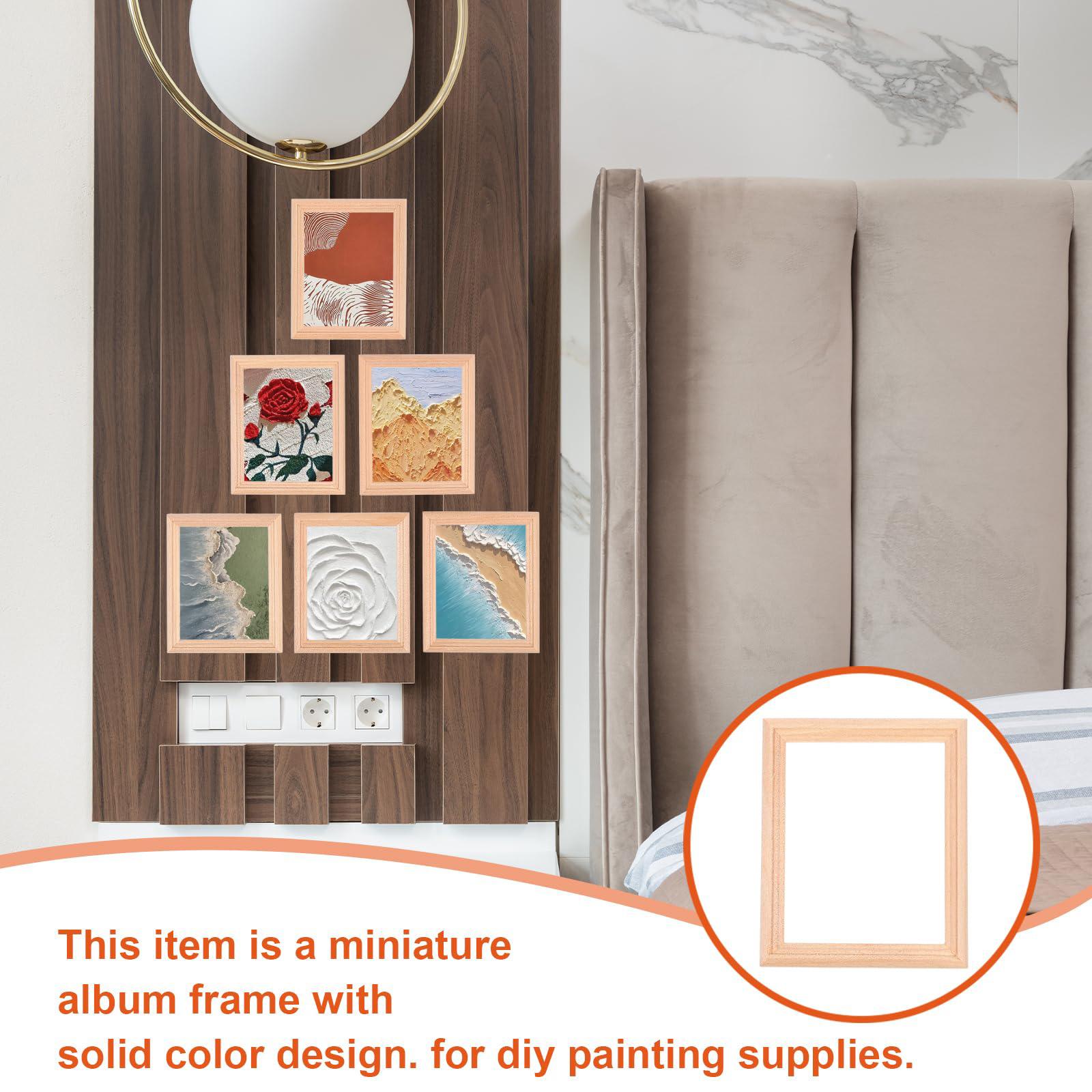 Pack Of 10 Natural Wood Miniature Frames For DIY Dollhouse Decor And Craft Projects
Pack Of 10 Natural Wood Miniature Frames For DIY Dollhouse Decor And Craft Projects