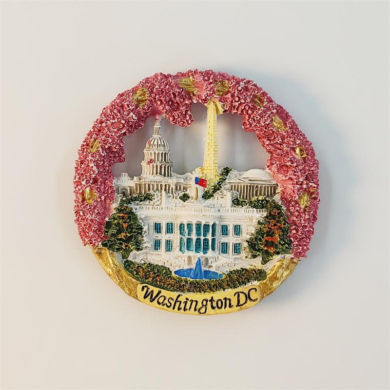 America Washington Wreath 3D Stereoscopic Tourism souvenirs Resin painting decoration home collection refrigerator magnets
America Washington Wreath 3D Stereoscopic Tourism souvenirs Resin painting decoration home collection refrigerator magnets