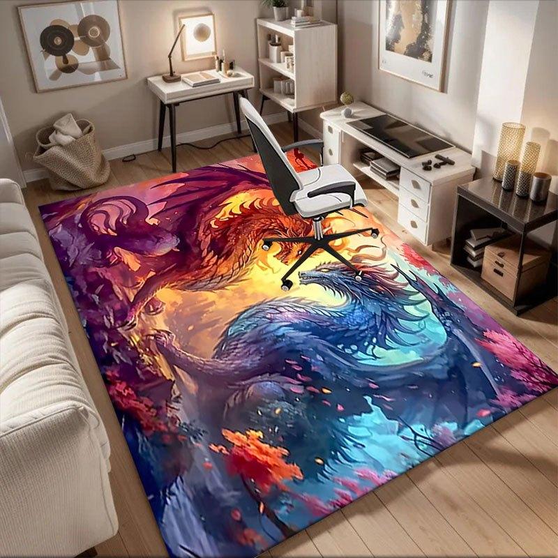 Fantasy Dragon Battle Wall Art Print Office Mat Perfect for Home Decor Office Desk Chair Rugs Chair Carpet for office Polyester Chair Mat G 60cm by 90cm
Fantasy Dragon Battle Wall Art Print Office Mat Perfect for Home Decor Office Desk Chair Rugs Chair Carpet for office Polyester Chair Mat G 60cm by 90cm