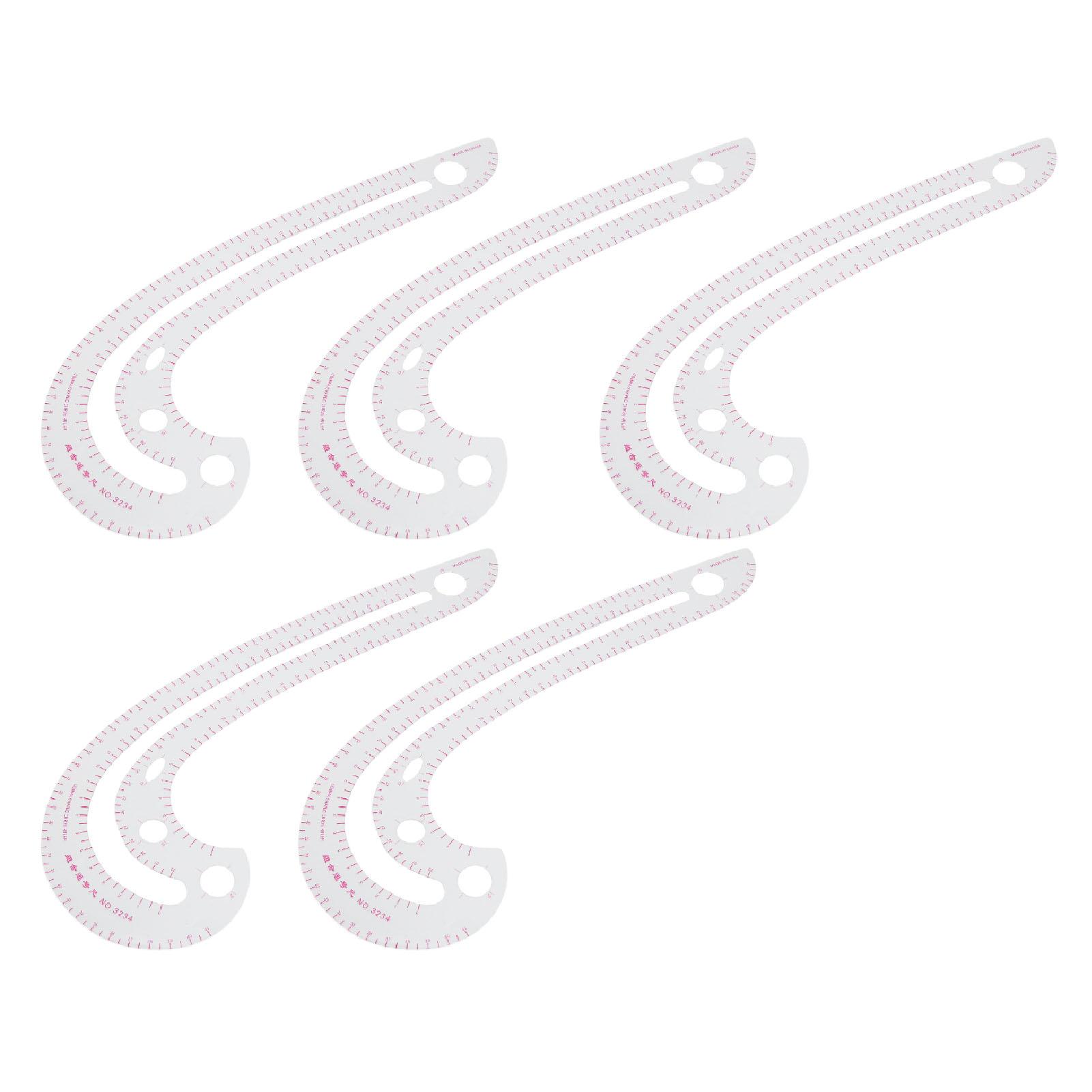 3234 Curve Ruler Transparent High Accuracy Pattern Rulers for Clothes Design Drawing Sewing 5pcs
3234 Curve Ruler Transparent High Accuracy Pattern Rulers for Clothes Design Drawing Sewing 5pcs