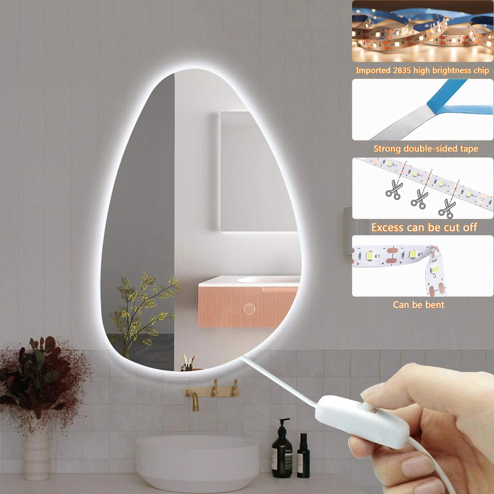 1 set of single color flexible backlit LED strips for bedroom, vanity mirror lighting, kitchen, living room, closet decoration 0-5W&1m
1 set of single color flexible backlit LED strips for bedroom, vanity mirror lighting, kitchen, living room, closet decoration 0-5W&1m