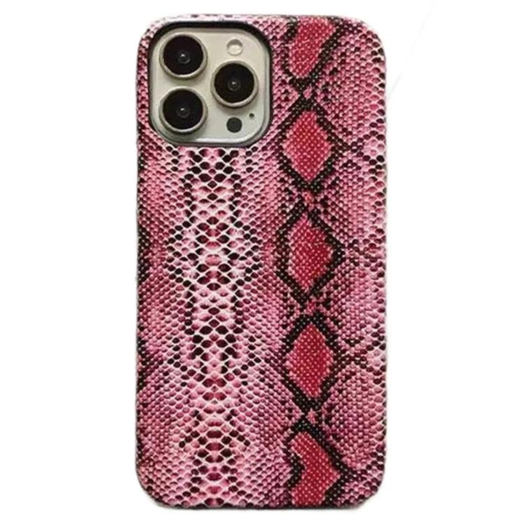 For iPhone 13 Pro Max Snake Texture Phone Case PC+PU Leather Back Cover (Not Complete Covering) - Red
For iPhone 13 Pro Max Snake Texture Phone Case PC+PU Leather Back Cover (Not Complete Covering) - Red