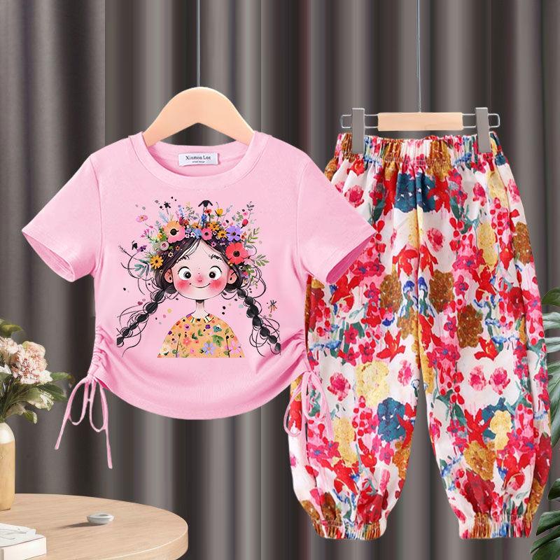 Girls Summer Set Children s Slim Fit Short Sleeved Summer Set Mosquito Proof Pants Two-piece Set 140
Girls Summer Set Children s Slim Fit Short Sleeved Summer Set Mosquito Proof Pants Two-piece Set 140