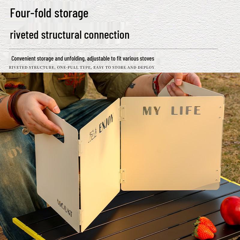 Утолщенное складное ветровое стекло для уличных газовых горелок
Утолщенное складное ветровое стекло для уличных газовых горелок