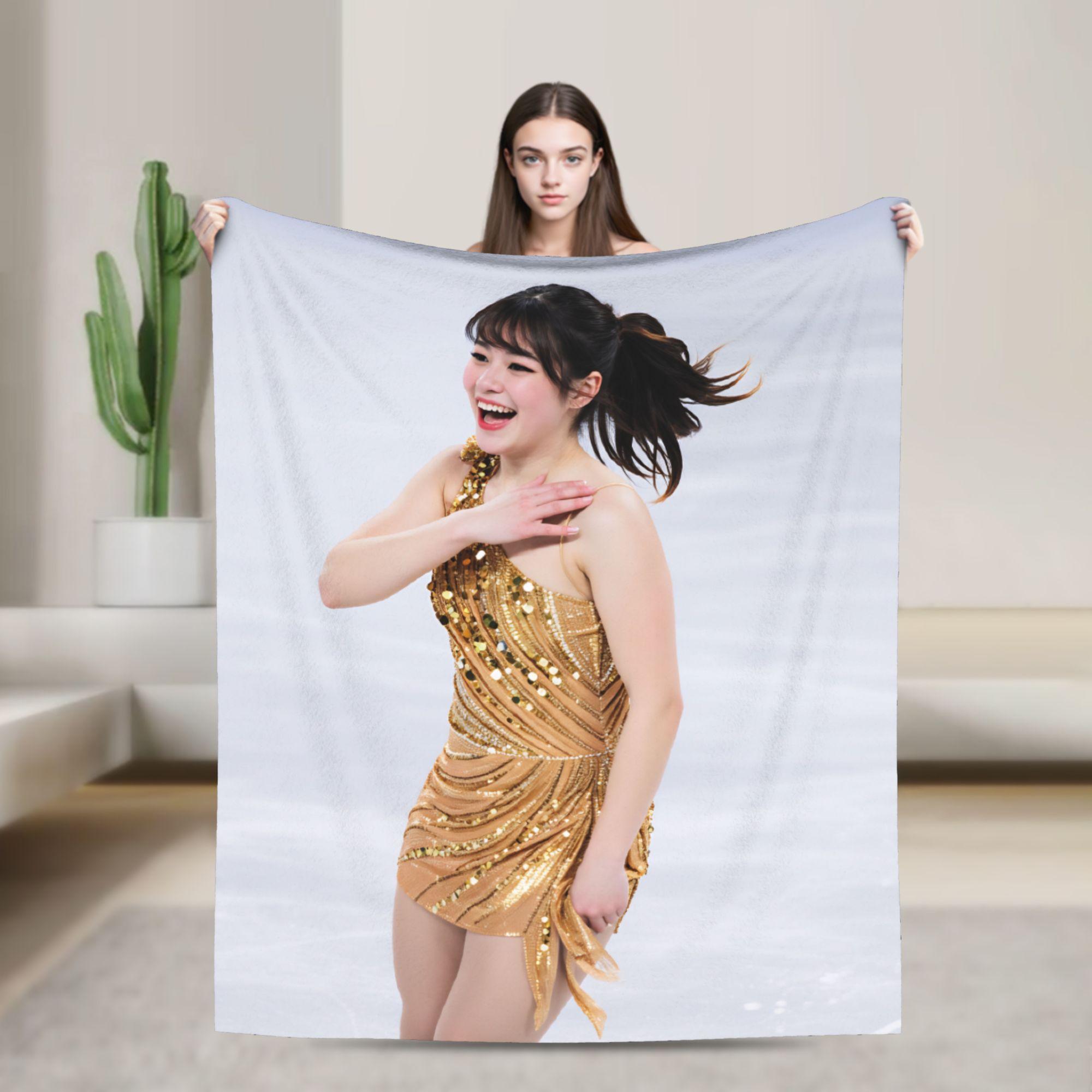 Alysa Liu Blankets Girls Flannel Throw Blanket For Living Room Soft Comfy DIY Quality Bedspread Gift 80x120cm
Alysa Liu Blankets Girls Flannel Throw Blanket For Living Room Soft Comfy DIY Quality Bedspread Gift 80x120cm