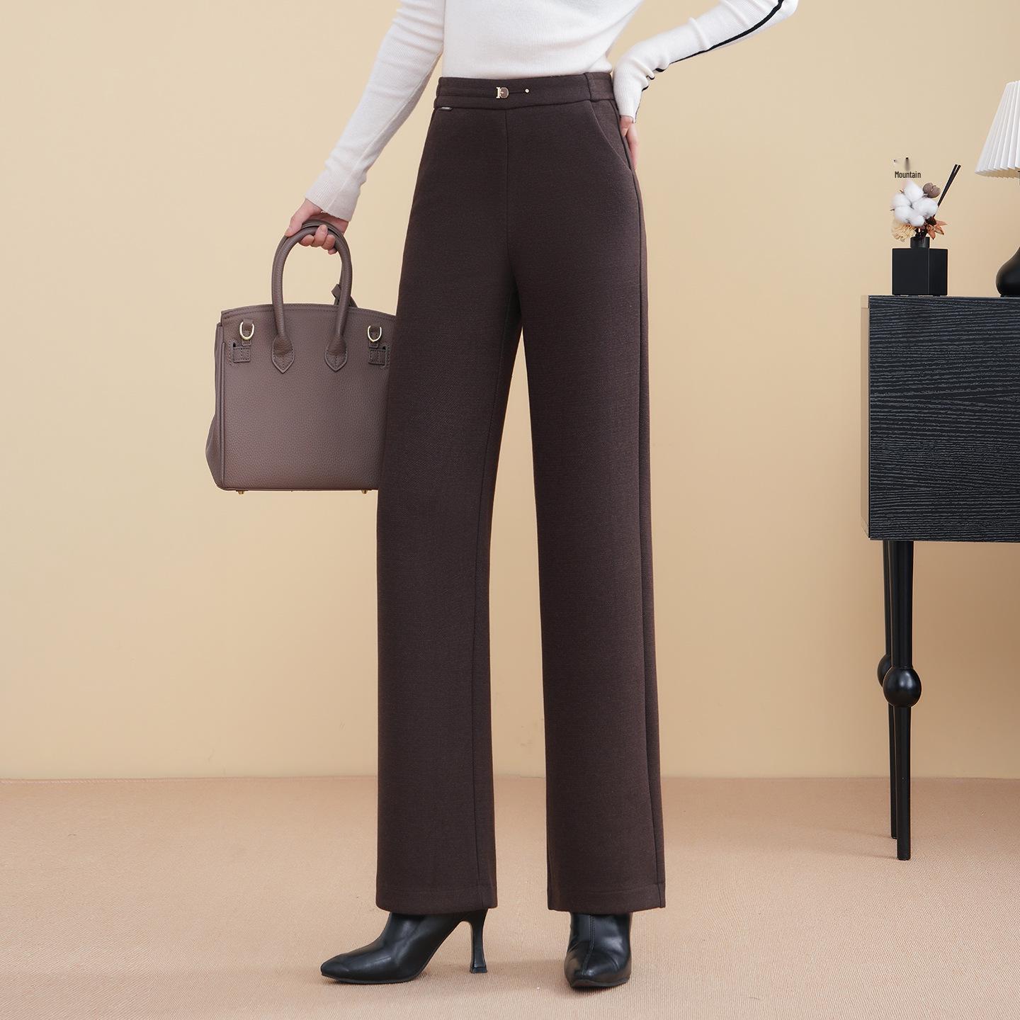 Mom s Winter & Autumn Wear: Thick Elastic Waist Wide-Leg Pants for Middle-Aged & Elderly 3XL кавовий
Mom s Winter & Autumn Wear: Thick Elastic Waist Wide-Leg Pants for Middle-Aged & Elderly 3XL кавовий