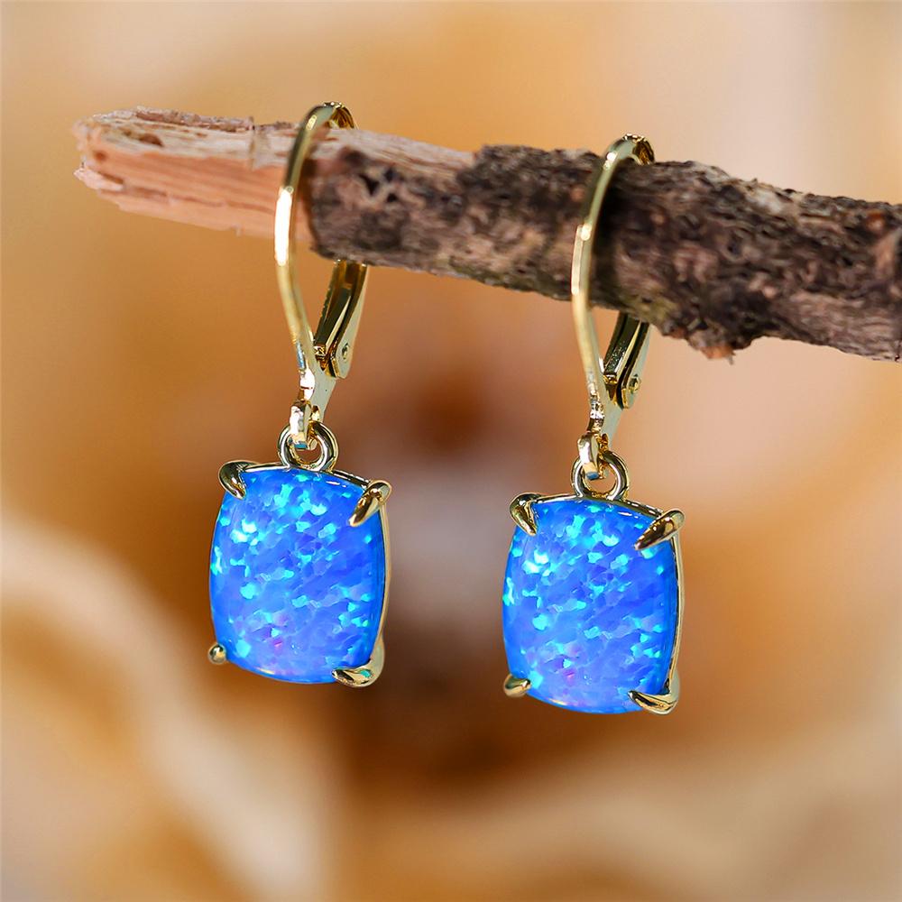 Trendy Bridal Crystal Big Oval Hoop Earrings Cute Female White Blue Fire Opal Stone Wedding Jewelry For Women
Trendy Bridal Crystal Big Oval Hoop Earrings Cute Female White Blue Fire Opal Stone Wedding Jewelry For Women