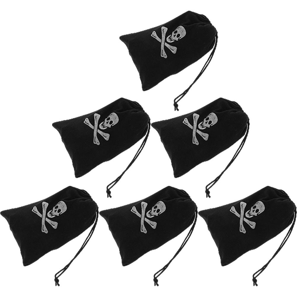 6 Pcs Pirate Skull Themed Party Supplies Coin Bag Drawstring Day of Dead Decorations Gift Halloween Pouch Polyester Goody Bags чёрный
6 Pcs Pirate Skull Themed Party Supplies Coin Bag Drawstring Day of Dead Decorations Gift Halloween Pouch Polyester Goody Bags чёрный