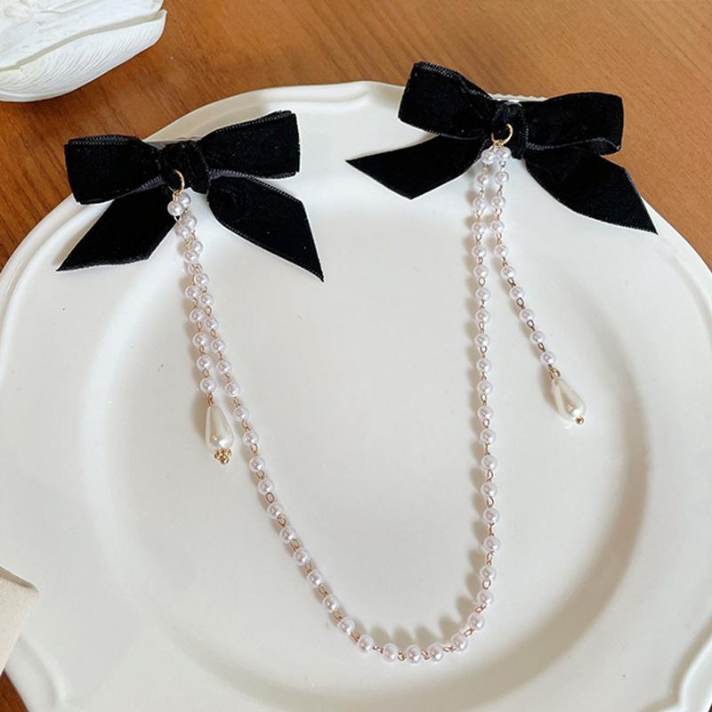 Tassel Elegant Vintage Bow Pearl Chain Hairpins Sweet Hair Decorate Headband Hair Clips For Fashion Hair Accessories
Tassel Elegant Vintage Bow Pearl Chain Hairpins Sweet Hair Decorate Headband Hair Clips For Fashion Hair Accessories