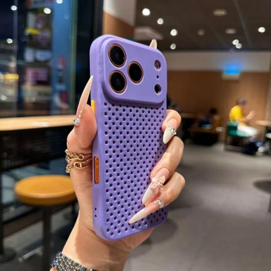 Compatible iPhone Pro Max Mesh Case: Silicone Breathable Heat Dissipation, Protective Design for Models 14-17. 15 Pro
Compatible iPhone Pro Max Mesh Case: Silicone Breathable Heat Dissipation, Protective Design for Models 14-17. 15 Pro
