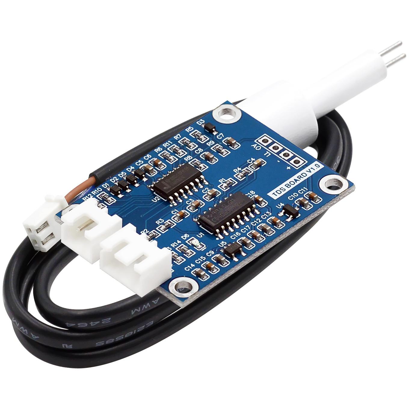 TDS Sensor Module Dissolved Solids Analog Signal Soluble Solid Water Quality Detection DS18B20 Temperature for Arduino 51/STM32
TDS Sensor Module Dissolved Solids Analog Signal Soluble Solid Water Quality Detection DS18B20 Temperature for Arduino 51/STM32