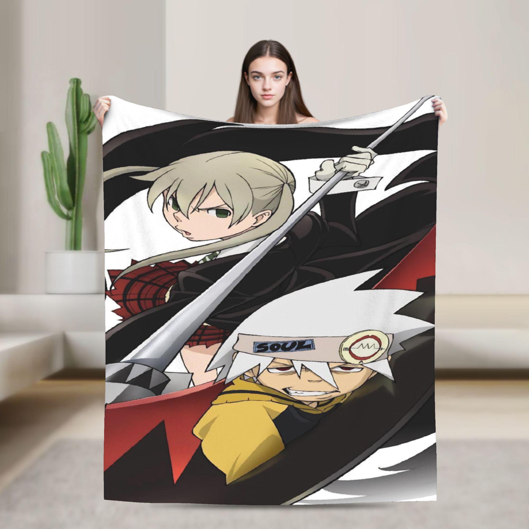 Souleaters Anime Knitted Blanket Fleece Evans Maka Albarn Super Soft Throw Blanket for Airplane Travel Bedroom Quilt 100x150cm
Souleaters Anime Knitted Blanket Fleece Evans Maka Albarn Super Soft Throw Blanket for Airplane Travel Bedroom Quilt 100x150cm