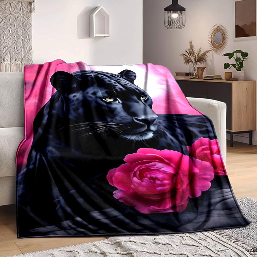 1PC Black Leopard Print Blanket, Throw For Sofa, Bed, Travel, Camping, Livingroom, And Bed, Printing Blanket With Soft And Warm Fabric yy250918149 100x150cm
1PC Black Leopard Print Blanket, Throw For Sofa, Bed, Travel, Camping, Livingroom, And Bed, Printing Blanket With Soft And Warm Fabric yy250918149 100x150cm