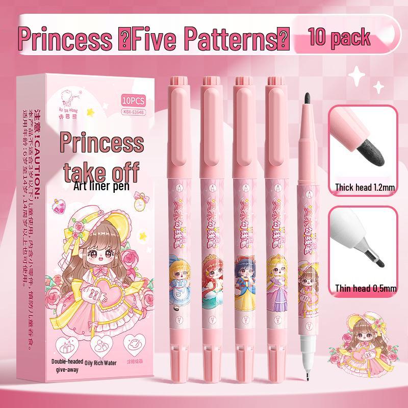 Двусторонний быстросохнущий черный масляный маркер-файнлайнер для рисования Kaba Bear Kids
Двусторонний быстросохнущий черный масляный маркер-файнлайнер для рисования Kaba Bear Kids