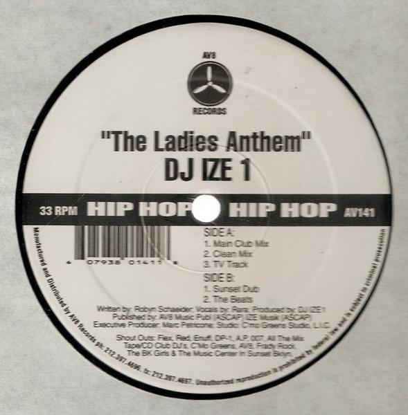 12inch Record IZE 1 The Ladies Anthem AV141 AV8 Records US Rap HipHopRB Used
12inch Record IZE 1 The Ladies Anthem AV141 AV8 Records US Rap HipHopRB Used