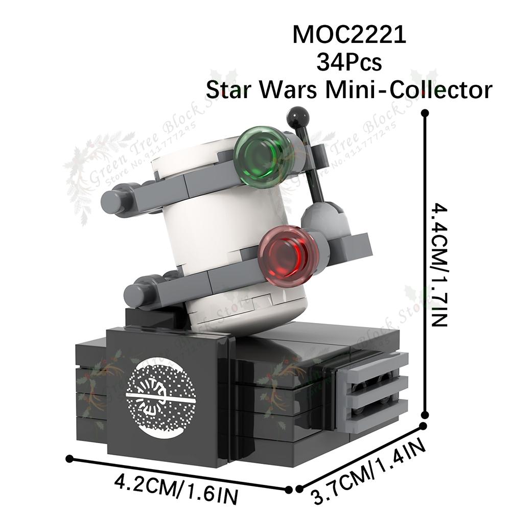MOC2221 34PCS Interstellar Series Mini Collector MOC Building Blocks Movie Equipment Decoration Model DIY Assemble Toys For Kids
MOC2221 34PCS Interstellar Series Mini Collector MOC Building Blocks Movie Equipment Decoration Model DIY Assemble Toys For Kids