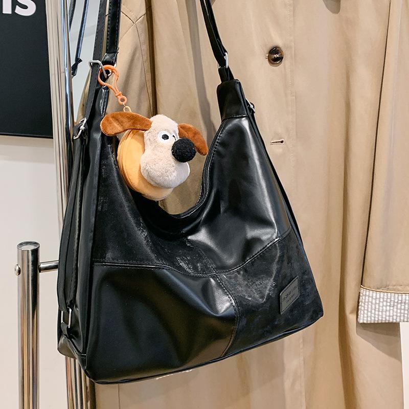 Сумка-тоут большой емкости, осенняя сумка через плечо, новая универсальная модная сумка через плечо, классная сумка для поездок на работу