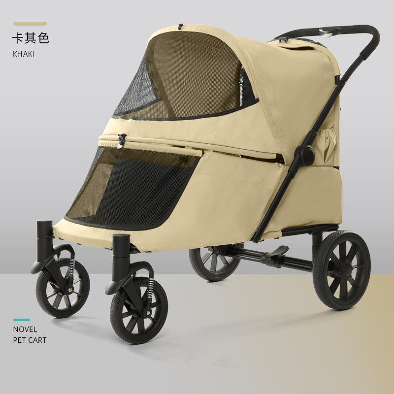 Bring your own climbing pet stroller foldable dog outing large pet cart elderly dog stroller pet stroller хаки
Bring your own climbing pet stroller foldable dog outing large pet cart elderly dog stroller pet stroller хаки