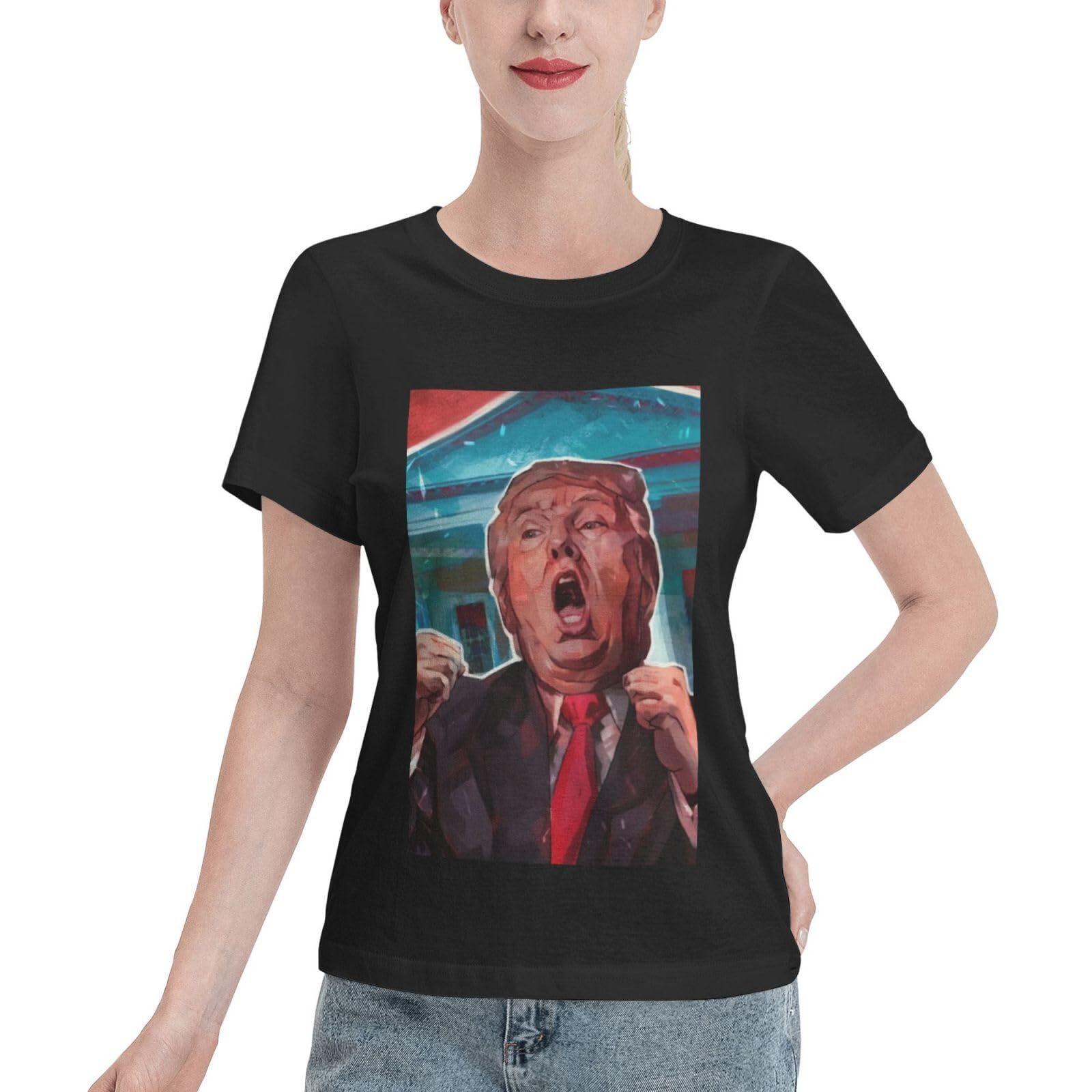 Summer Round Neck 3D US President Print Top Fashionable Casual Short Sleeved Women s T-shirts 6XL
Summer Round Neck 3D US President Print Top Fashionable Casual Short Sleeved Women s T-shirts 6XL