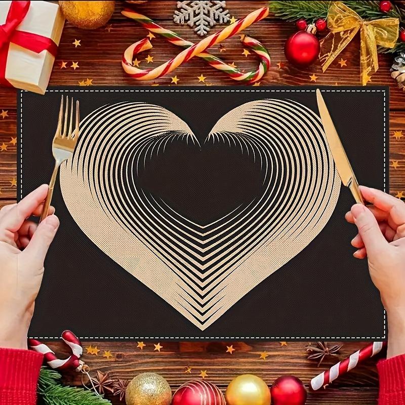 Плейсматы с элегантным белым дизайном в виде сердца - Подставки для стола для свадеб, юбилеев, Дня святого Валентина, романтического декора для ужина, вечеринок и кухонные принадлежности black
Плейсматы с элегантным белым дизайном в виде сердца - Подставки для стола для свадеб, юбилеев, Дня святого Валентина, романтического декора для ужина, вечеринок и кухонные принадлежности black