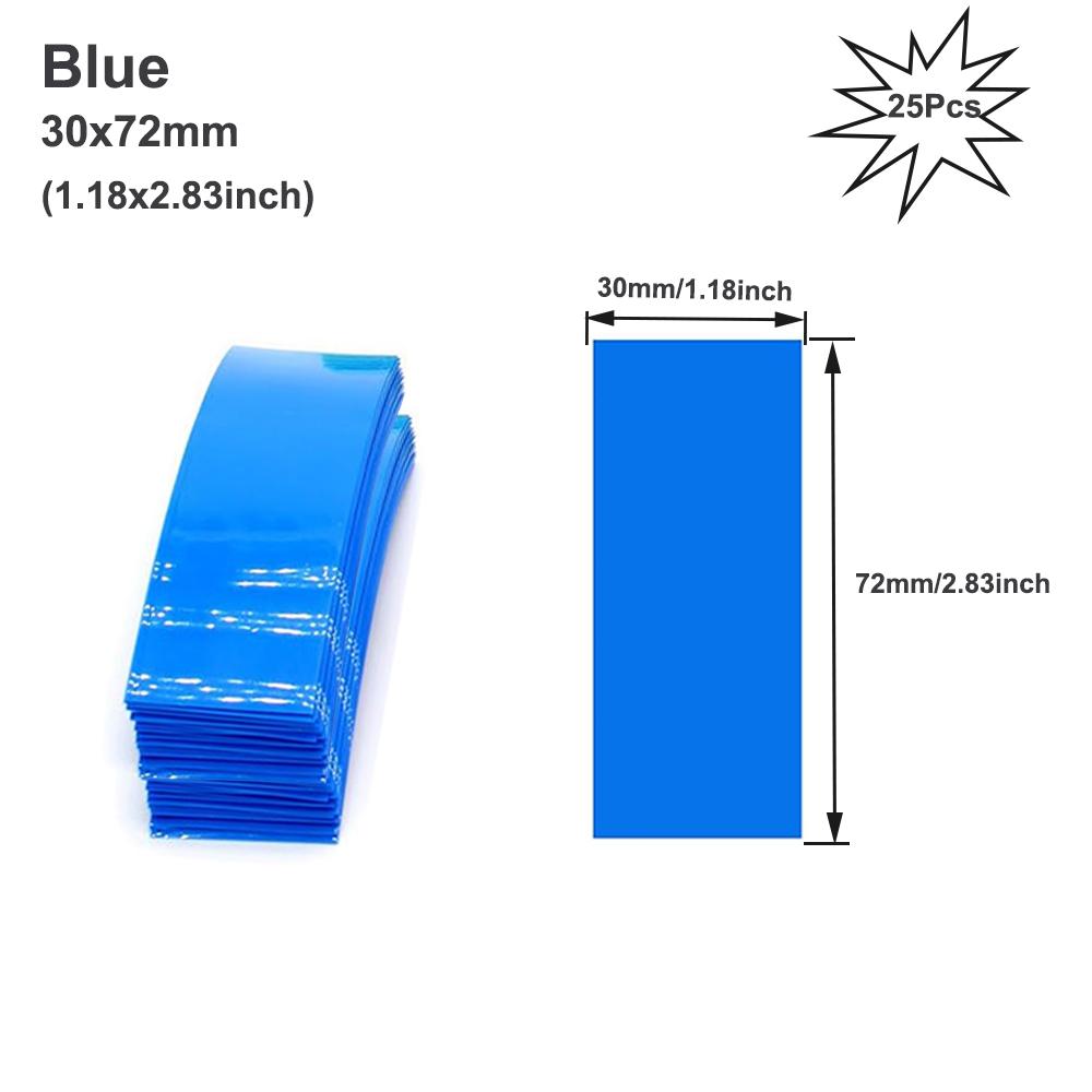 25-100 шт. 18650 ПВХ термозбіжна трубка для батареї, попередньо нарізана, попередньо нарізана ZP Blue 25Pcs
25-100 шт. 18650 ПВХ термозбіжна трубка для батареї, попередньо нарізана, попередньо нарізана ZP Blue 25Pcs