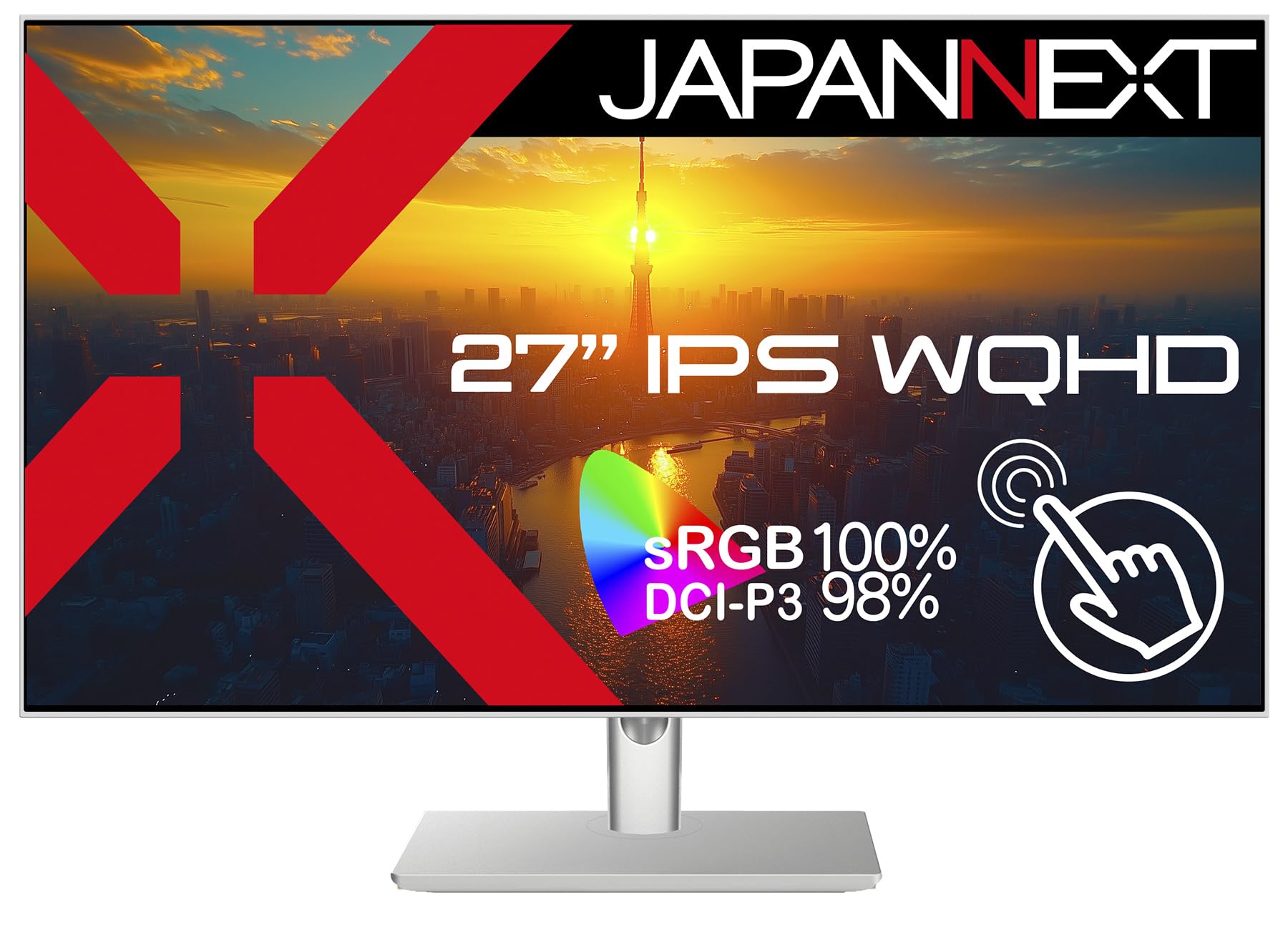 JAPANNEXT IPS WQHD білий РК-монітор HDMI DisplayPort USB до 65 Вт живлення HDR400 пласка підставка Кабель включено 27-дюймова панель, 10-точковий мультисенсор
JAPANNEXT IPS WQHD білий РК-монітор HDMI DisplayPort USB до 65 Вт живлення HDR400 пласка підставка Кабель включено 27-дюймова панель, 10-точковий мультисенсор
