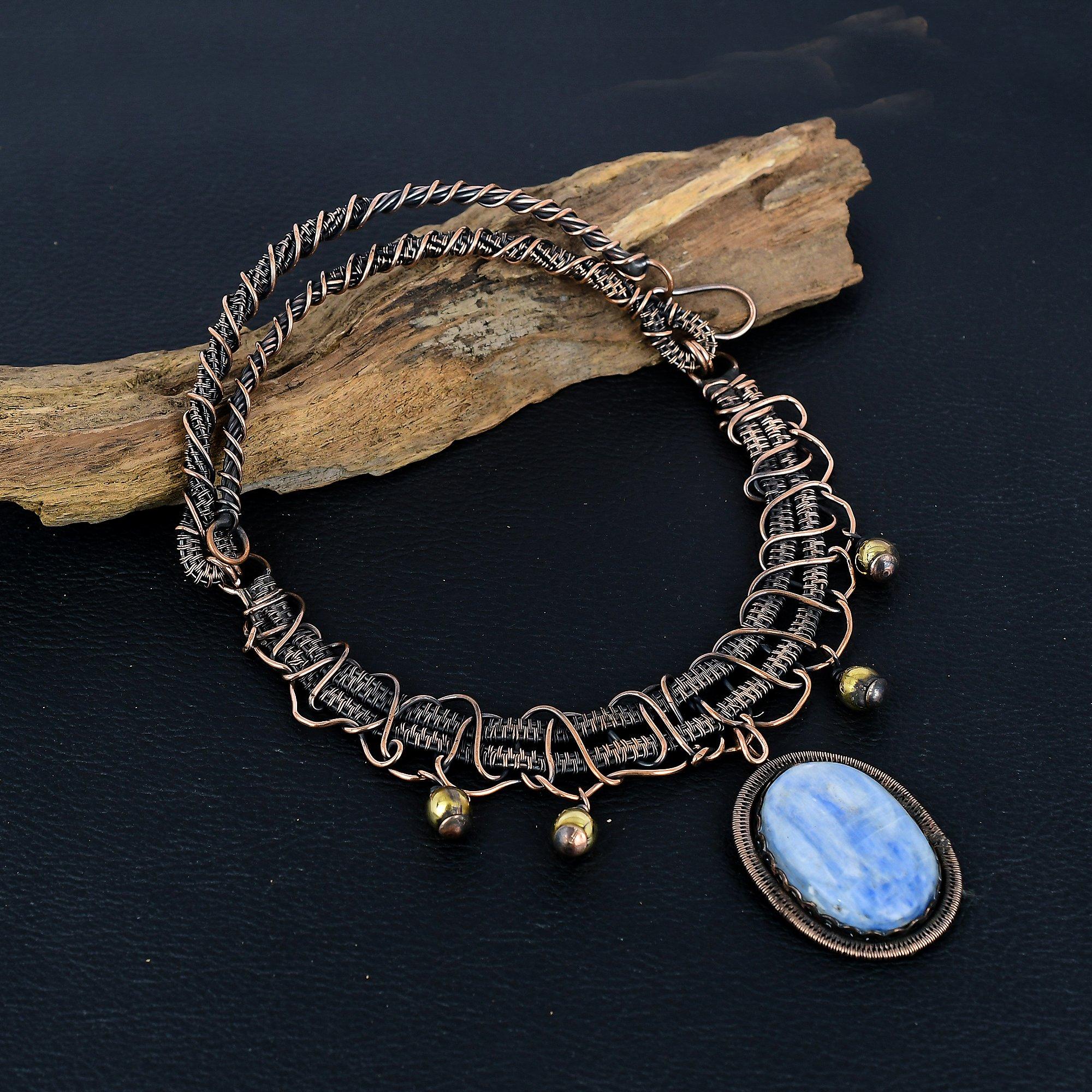 Кулон из кианита, обернутый медной проволокой 999 пробы, Ювелирное изделие с подвеской из драгоценного камня ручной работы, Подарки для жены, Совершенно новая подвеска
Кулон из кианита, обернутый медной проволокой 999 пробы, Ювелирное изделие с подвеской из драгоценного камня ручной работы, Подарки для жены, Совершенно новая подвеска