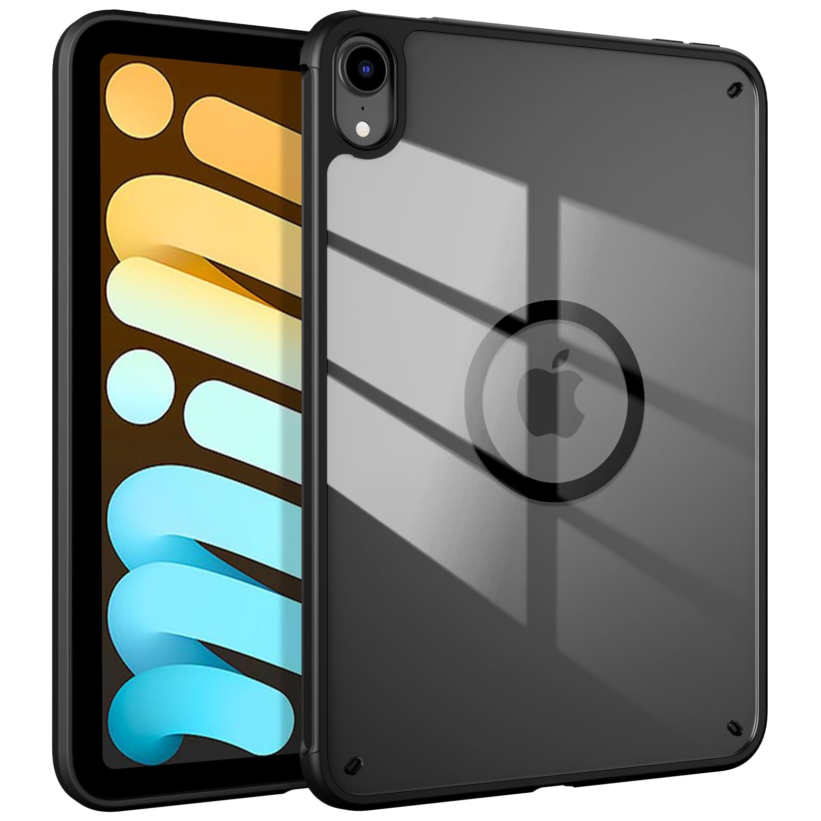 YINLAI iPad Mini 7 Case (A17 Pro 2024) / iPad Mini 6 (2021) Compatible 7th/6th Generation Protective Cover, Transparent Black Clear | Apple Pencil Com
YINLAI iPad Mini 7 Case (A17 Pro 2024) / iPad Mini 6 (2021) Compatible 7th/6th Generation Protective Cover, Transparent Black Clear | Apple Pencil Com