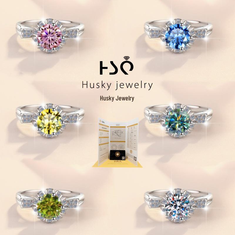 Exquisite Sparkly D Color Moissanite Sterling Silver Flower Bud Bouquet Ring with GRA HK Size 14
Exquisite Sparkly D Color Moissanite Sterling Silver Flower Bud Bouquet Ring with GRA HK Size 14